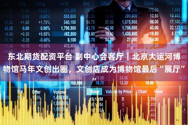 东北期货配资平台 副中心会客厅｜北京大运河博物馆马年文创出圈，文创店成为博物馆最后“展厅”